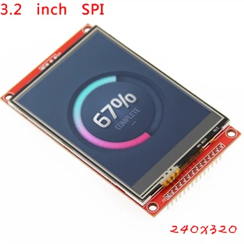 3,3 3,2-Инчов TFT LCD модул със сензорен чип ILI9341 240 (RGB) * 320 SPI Интерфейс сериен порт (9 IO) XPT2046 За Raspberry PI