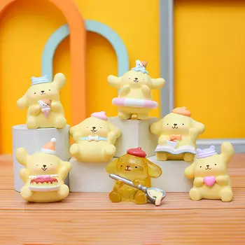 Sanrio Blind Box Pompompurin Kawaii Candy Series, Анимация Мультяшная модел, статуетка, Кукла, Момиче, Офис Настолни подаръци, декорации