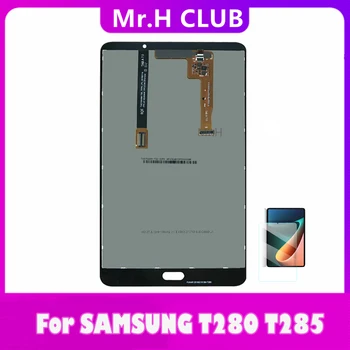 За Samsung Galaxy Tab A 7,0 2016 SM-T280 SM-T285 T280 T285 3G WIFI LCD дисплей Със Сензорен Екран В събирането на резервни Части за Таблети С Филм