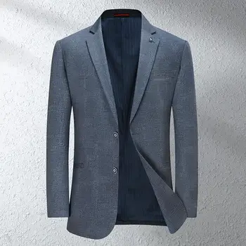 9511-T - Бизнес приталенная професионална официално облекло Корейската версия на сивото ежедневна костюм за мъже