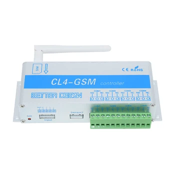 GSM преминете на SMS е приложение за дистанционно управление CL4-4 GSM реле Изход Гараж врати, Отличен за управление на домашни електрически устройства