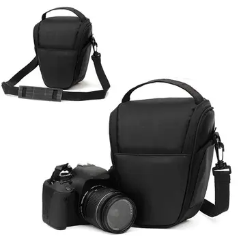Найлонов Триъгълни Черен Фотоапарат, Чанта и Раница на рамо Огледален Калъф за Canon, Nikon, Sony SLR DSLR