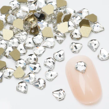 Висулки от кристал, аксесоари за нокти-арт, кристали, 3D Маникюр с фиксирана облегалка във формата на диамант, бижута, аксесоари за бижута със скъпоценни камъни
