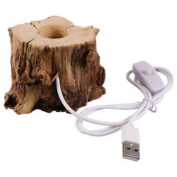 Дървена Поставка за кристална топка, лека нощ под формата на пъна, Поставка за USB зареждане, Държач за led лампи