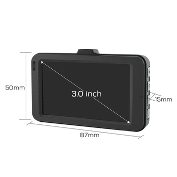 Автомобилен видеорекордер Dash Cam 1080P Full видео Рекордер за шофиране, запис на цикъл, 140-градусная широка камера, Автоэлектроника