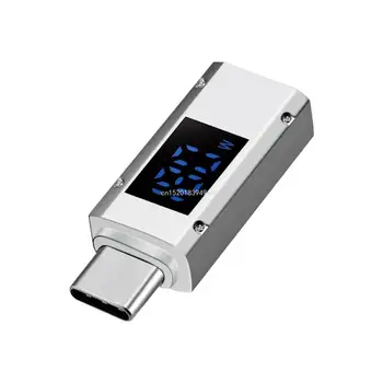 Високоскоростен USB C адаптер Type-C между мъжете и жените, бърз трансфер на данни, 180 W PD, бързо зареждане, цифров дисплей