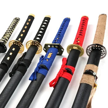 Новост 2024 г., събирането на ролеви игри с самурайским меч от масивна дървесина, аниме-меч, играчка меч от бамбуково дърво