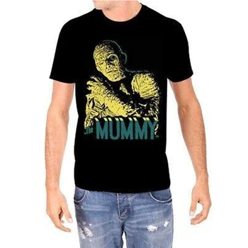 Неподправена универсална тениска The Mummy Glow In Dark, нова лятна мода ежедневни тениска от 100% памук с забавен принтом