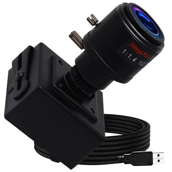 2-Мегапикселова CMOS OV2710 USB Камера MJPEG 30 кадъра в секунда/60 кадъра в секунда/100 кадъра в секунда с 2.8-12 мм Варифокальный Обектив Кухненски Бокс Камера за Видеонаблюдение С Кабел с дължина 3 м