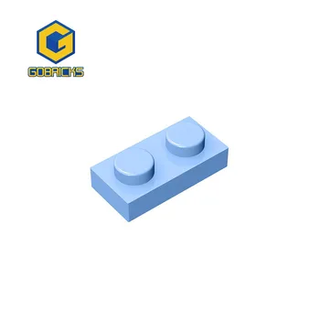 Gobricks MOC Събира Чинията на частиците 1 x 2, която е Съвместима с 3023 6225 САМ Градивните елементи на Particle Kid Puzzle Toy Gift