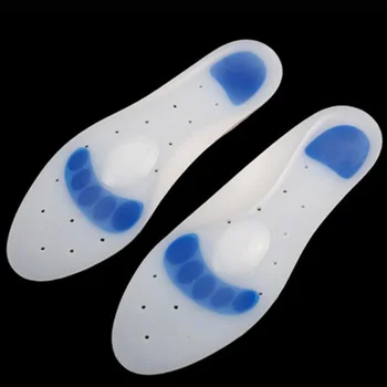 Силиконови вложки за обувки, дишаща възглавница за краката, поглъщащ масажни стелки за облекчаване на болката в петите при подошвенном фасциите Размер