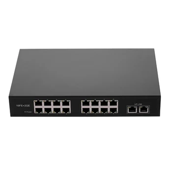 ZWD-16 + 2BZQN 16FE + 2GE POE-Switch 16 Порта POE 2 Gigabit Изгряващи Канал Стандарт IEEE 802.3 af POE Комутатор Захранване на Безжични Точки за Достъп и IP камери