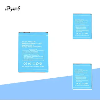 iSkyamS 3x3000 ма Висококачествена Литиево-йонна Акумулаторна Батерия за Doogee X6 X6 Pro Batterie Batterij Bateria