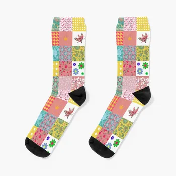 Чорапи в стил мозайка, подарък Чорапи, зимни Чорапи за момчета и момичета, Женски