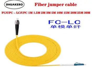 безплатна доставка AB63 10 бр./лот FC/UPC-LC/UPC SM 3 мм и оптичен кабел от однорежимный удължител пач-кабел