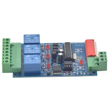 1бр 3-Канален Контролер DMX 512 Декодер RGB Led Лента Модул Нулиране Възел 5 ~ 24 WS-DMX-RELAY-3CH-BAN