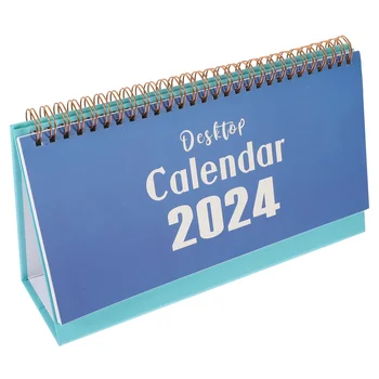 Настолен календар в 2024 година, обърнати Януари 2025 Юни, Месечен Автономен Дневник, Годишна програма, Органайзер за домашен офис