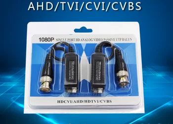 10 двойки-Пасивен видеопередатчик HD-CVI/TVI/AHD 1080P с 2-мегапикселова камера за видеонаблюдение HD