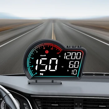Авто HD Цифров GPS HUD Централен Дисплей MPH Детектор Сот Цифров Измерител на Скоростта Пробег Led Дисплей с Цифров Часовник