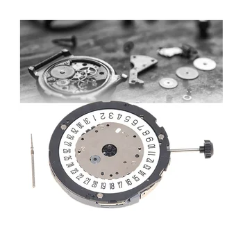 Механизъм 6S21 Подмяна на точност кварцов часовник механизъм с дръжка и единен календар за MIYOTA