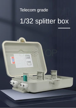 скоростната-сплитер 1x32 голям размер на 48-ядрена кутия-сплитер телекомуникационна външна водоустойчива кутия-сплитер от ABS-пластмаса, КОМПЮТЪР, стенен полюс, празна кутия