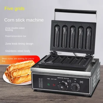 Хрупкави царевични кочани с электромеханическим отопление, машина за приготвяне на френски маффинов, хот-дог, много горещ ден за колбаси с шест решетки