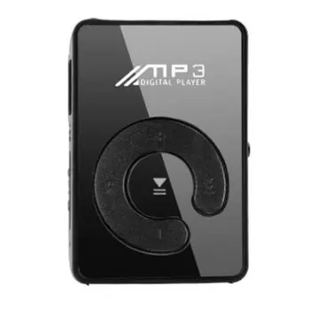 Преносим MP3 плейър е с малки размери, мини-MP3 плеър с LCD екран, Музикален плейър с поддръжка на 32 GB без огледало екран, MP3