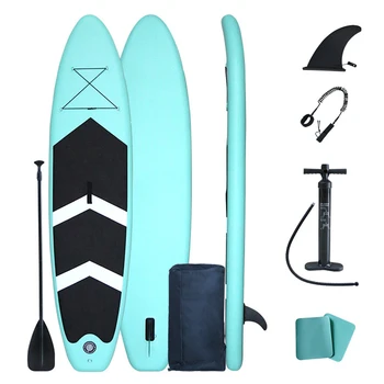 Надуваема дъска за гребане Лека дъска за сърф с аксесоар SU P Чанта за носене Дъска за гребане, Водни видове спорт Сърф
