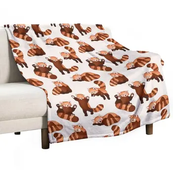 Покривки с шарките на червена панда, модерно покривки за легла, декоративни покривки, покривка за дивана, Красиви одеяла