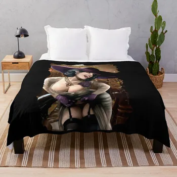 Lady Dimitrescu Женски Пледовое пухени Завивки за мека мебел, Топло одеяло, Меко одеяло, с Луксозно дизайнерско одеяло