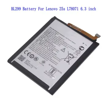 1x Взаимозаменяеми батерия BL299 капацитет 3000 mah 12,6 Wh за батерии за Lenovo Z5s L78071 с диагонал на екрана 6,3 инча