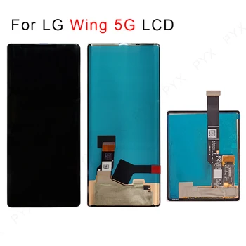 тестван За LG Wing 5 ГРАМА LCD дисплей С touch Screen Digitizer В Събирането на За LG LMF100N LM-F100N LM-F100V Подмяна на LCD Аксесоар