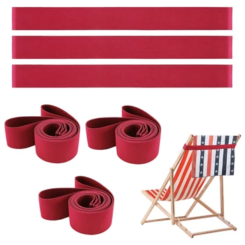 6шт Плажни столове за водни спортове, разнообразни трайни скоби, вещи от първа необходимост за круиз на открито, Разтеглив ветроупорен аксесоари, лента за кърпи за ръце, червен
