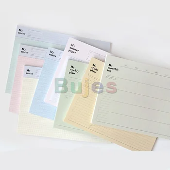 Тетрадка голям Korea GMZ, дневник за водене на бележки, Седмична, месечна настолен календар, подходящ за списъци със задачи и приоритети дневно