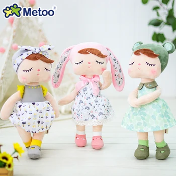 Нова кукла Metoo, меки плюшени животни, играчки за момичета, детски плюшени играчки от картун Kawaii Angela Rabbit