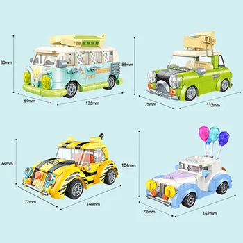 JAKI НОВ Креативен Мини Балон Сватбен Къмпинг Модел Автомобил градивните елементи на Сватбената Парти Семейни Бижута Тухла Момиче, Подарък За Рожден Ден Играчка