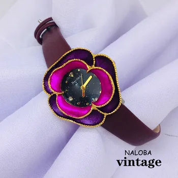 2022 нови дамски часовник с циферблат във формата на кварцов корпус в стил ретро, подарък за Свети Валентин