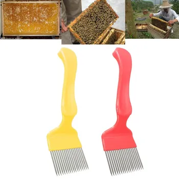 Инструменти за пчеларството, прави игли с 21 нас, вилици за облекчаване на покрива, дръжка от неръждаема стомана, гребло за събиране на мед, лопата, Гребен, обзавеждане за пчели