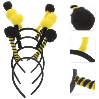 4шт Превръзка на главата с пчелен щупальцем, панделки за коса, аксесоари за cosplay, подпори за фотосесия