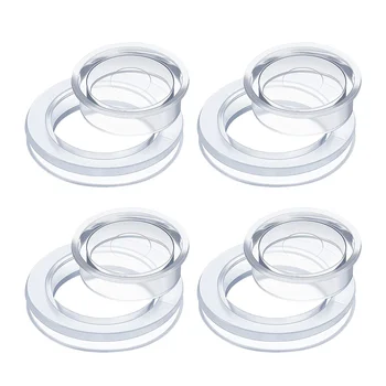 4 Комплект пръстени за сенници за тераса, Прозрачно пръстен за чадъри за маса с капаци