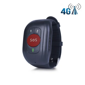 Водоустойчив IP67 4G LTE е GSM Гривна за възрастните хора SOS Бутон Гривна Аларма за GPS Проследяване на сърдечната честота на Монитора на кръвното налягане