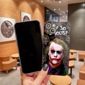 Калъф за телефон Разбойник Clown за iPhone 14 13 12 11 Pro Max X XR XS 8 7 Plus Цвят на кутията на телефона, от течно стъкло