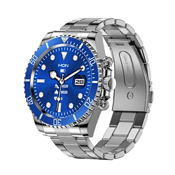 Смарт часовници за мъже в бизнес стил с Bluetooth-гласово смарт часовници в луксозен стил, фитнес тракер, стоманени ръчен часовник