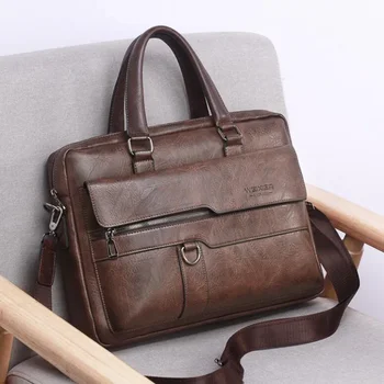 2023 Нова Марка, Мъжки портфейл, модерна чанта, чанта През рамо, Мъжки офис чанти от изкуствена кожа Отделно качество За 14 инча, чанта за лаптоп