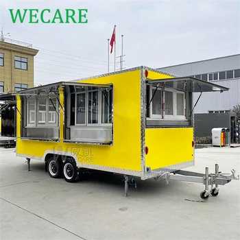 WECARE Custom Small Large Foodtruck Количка за пица, сок, сладолед, кафе, Произведено ремарке за превоз на хранителни продукти за продажби в Европа