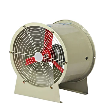 Взривозащитен осев вентилатор, високоскоростен тръбопроводен промишлен вентилатор, монтиран на стената ширм