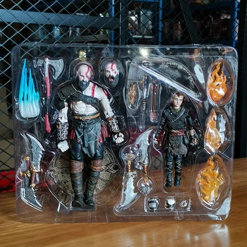 NECA God of War фигурка Кратоса и Атреуса, колекция играчки от PVC, модел кукли, 2 опаковки