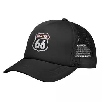 Мъже, Жени Историческия route 66 Mother Road, Реколта шапки за шофьори на камиони, бейзболни шапки в стил хип-хоп, мрежести бейзболни шапки, Регулируеми слънчеви шапки на Едро, на Новост