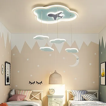 Прост, модерен тавана лампа, лампа за главната спалня, творческа личност, облачное осветление на тавана лампа за детска стая за момчета и момичета