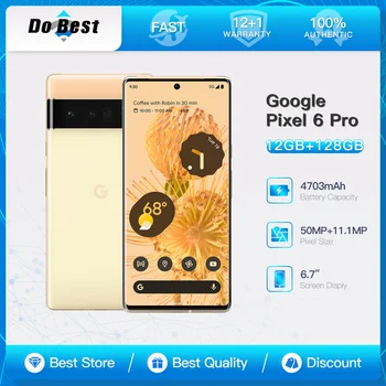 Оригинален отключени мобилен телефон на Google Pixel 6 Pro 5G 6,71 